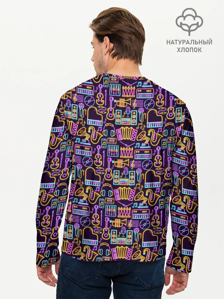 Мужской лонгслив базовый / Музыка