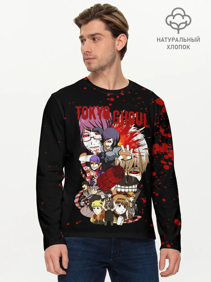 Мужской лонгслив базовый / Токийский Гуль. Персонажи