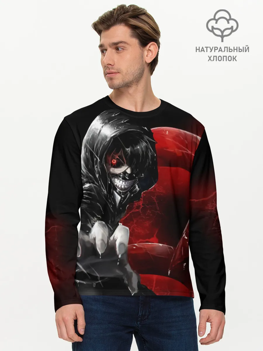 Мужской лонгслив базовый / Kaneki Ken Kakuja