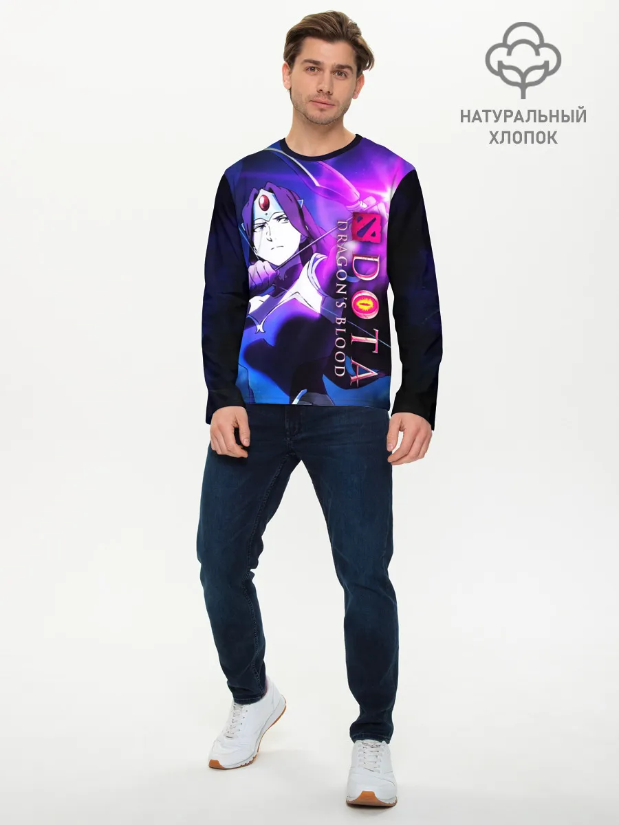 Мужской лонгслив базовый / DOTA: Кровь дракона