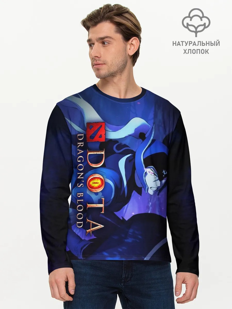 Мужской лонгслив базовый / DOTA: Кровь дракона