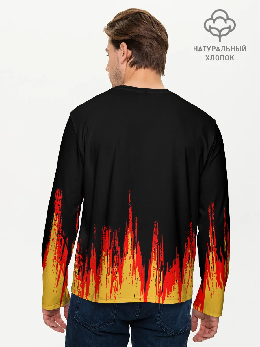 Мужской лонгслив базовый / годзилла