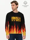 Мужской лонгслив базовый / годзилла