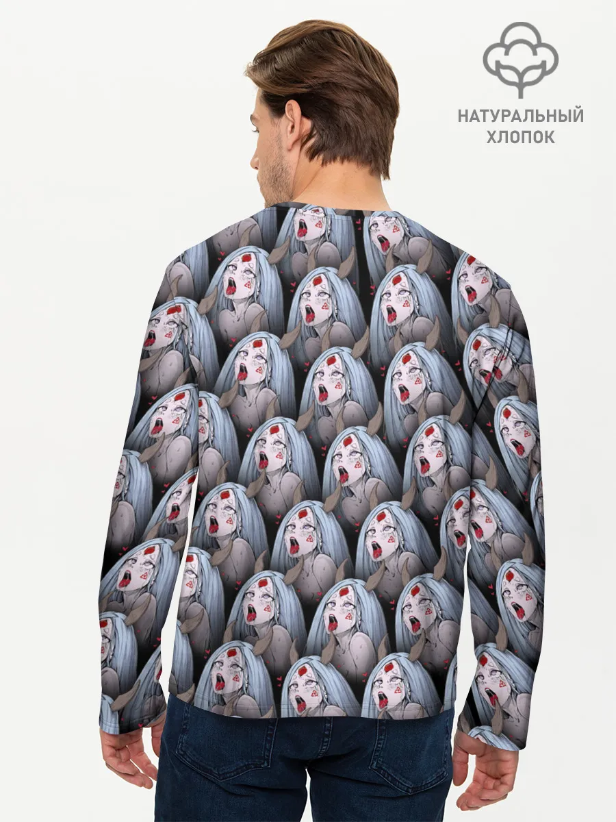 Мужской лонгслив базовый / Kaguya Ahegao