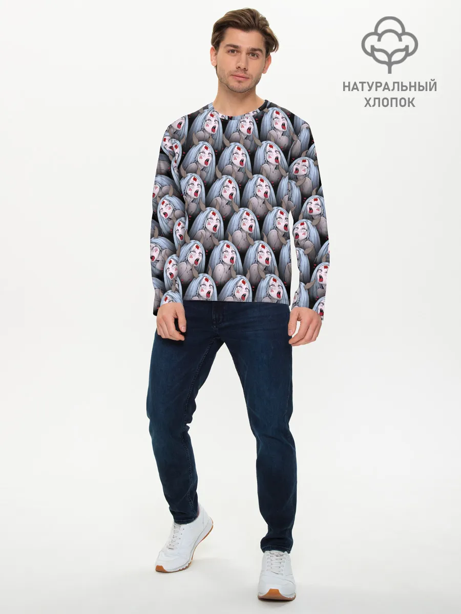 Мужской лонгслив базовый / Kaguya Ahegao