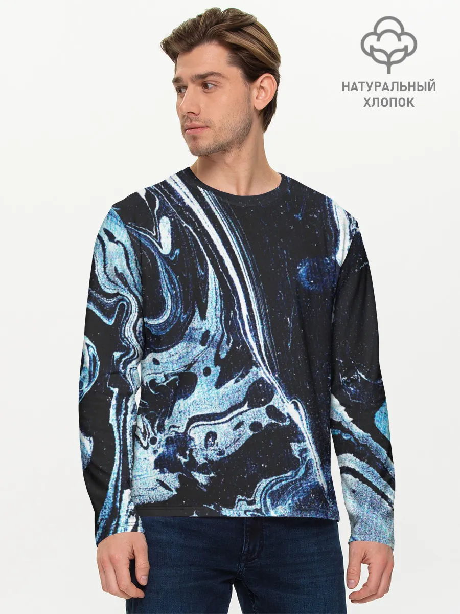 Мужской лонгслив базовый / Текстура