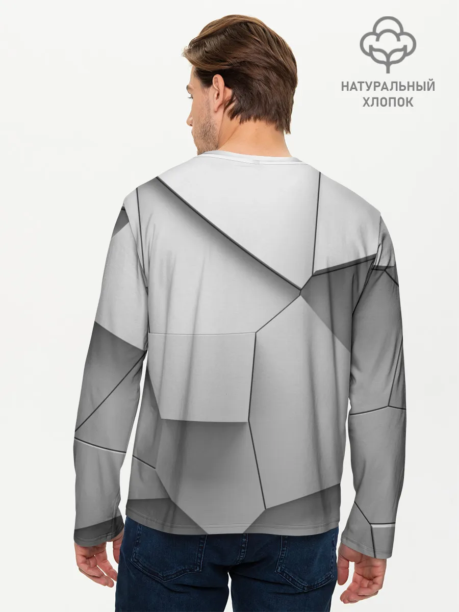 Мужской лонгслив базовый / Осколки плитки