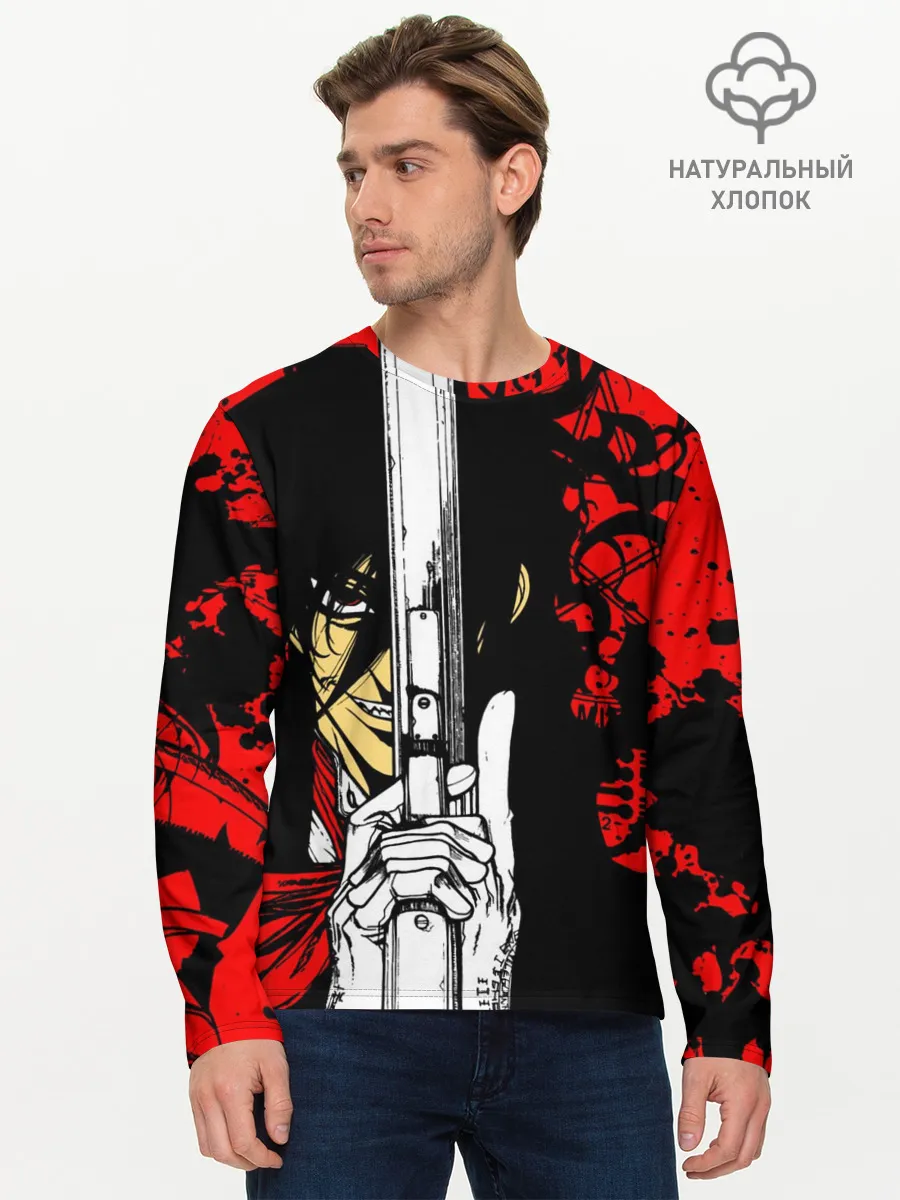 Мужской лонгслив базовый / Алукард - Хеллсинг