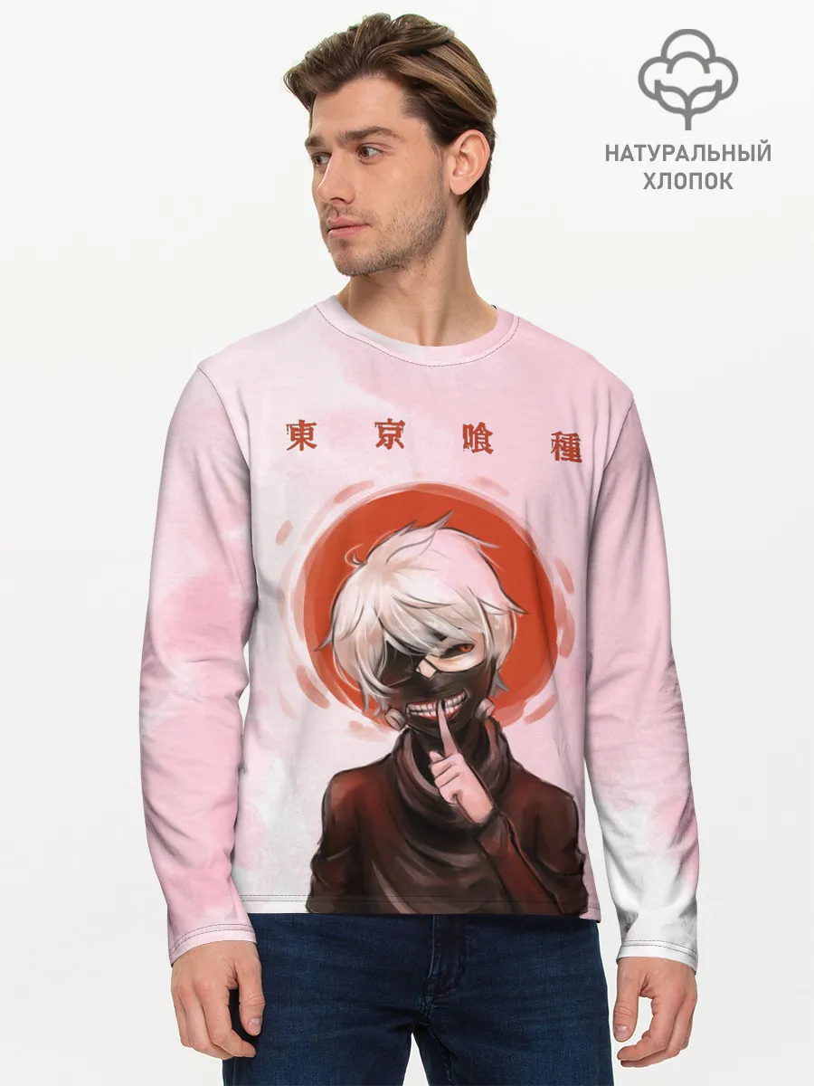 Мужской лонгслив базовый / Канеки Кен | Kaneki Ken