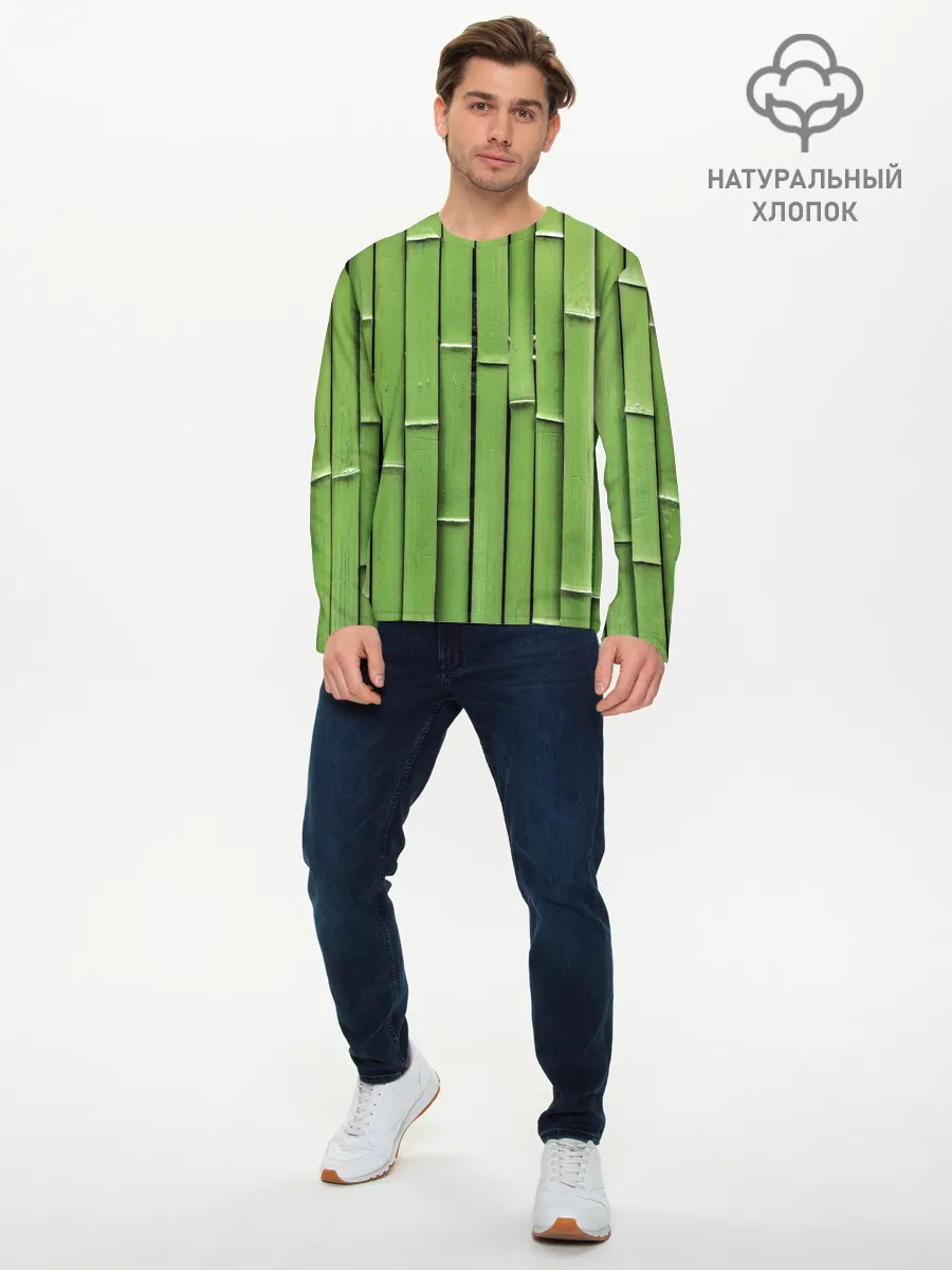 Мужской лонгслив базовый / Бамбук