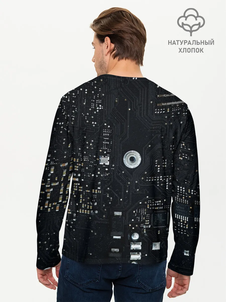 Мужской лонгслив базовый / ИНФОРМАТИЗАЦИЯ