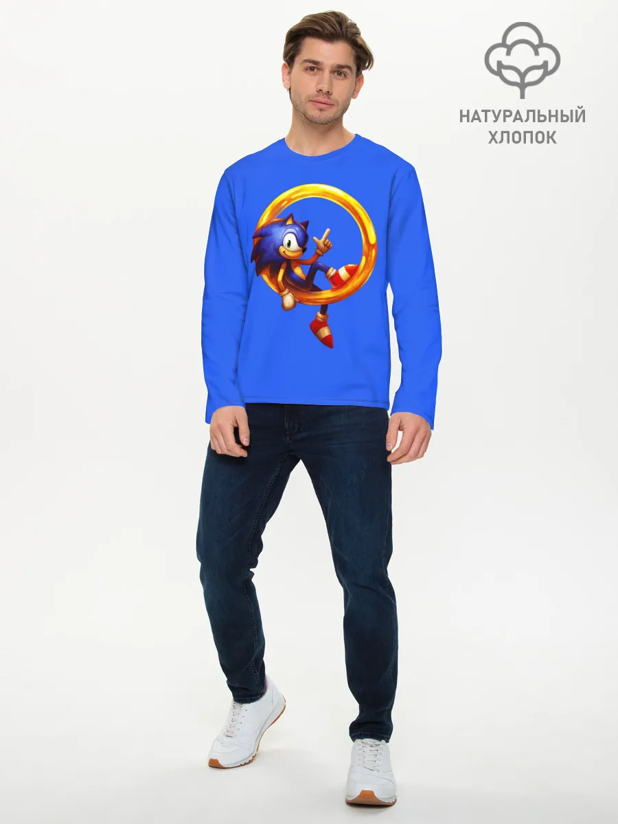 Мужской лонгслив базовый / SONIC