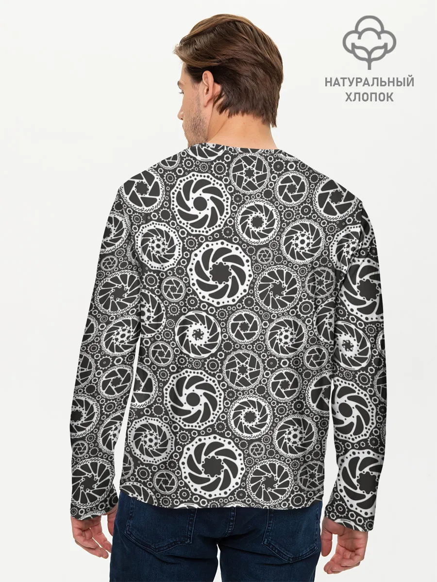 Мужской лонгслив базовый / Детали Велосипеда