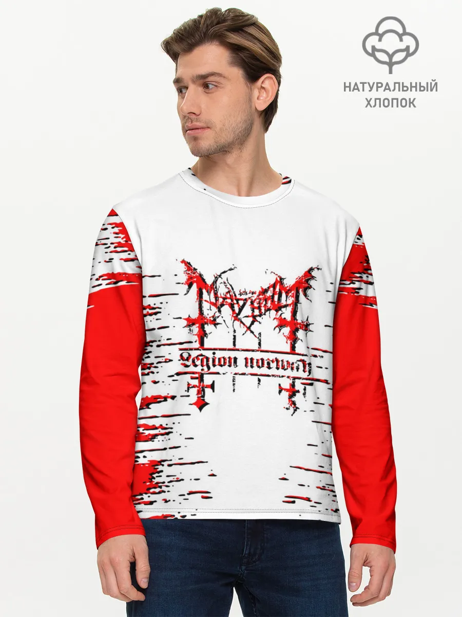 Мужской лонгслив базовый / mayhem