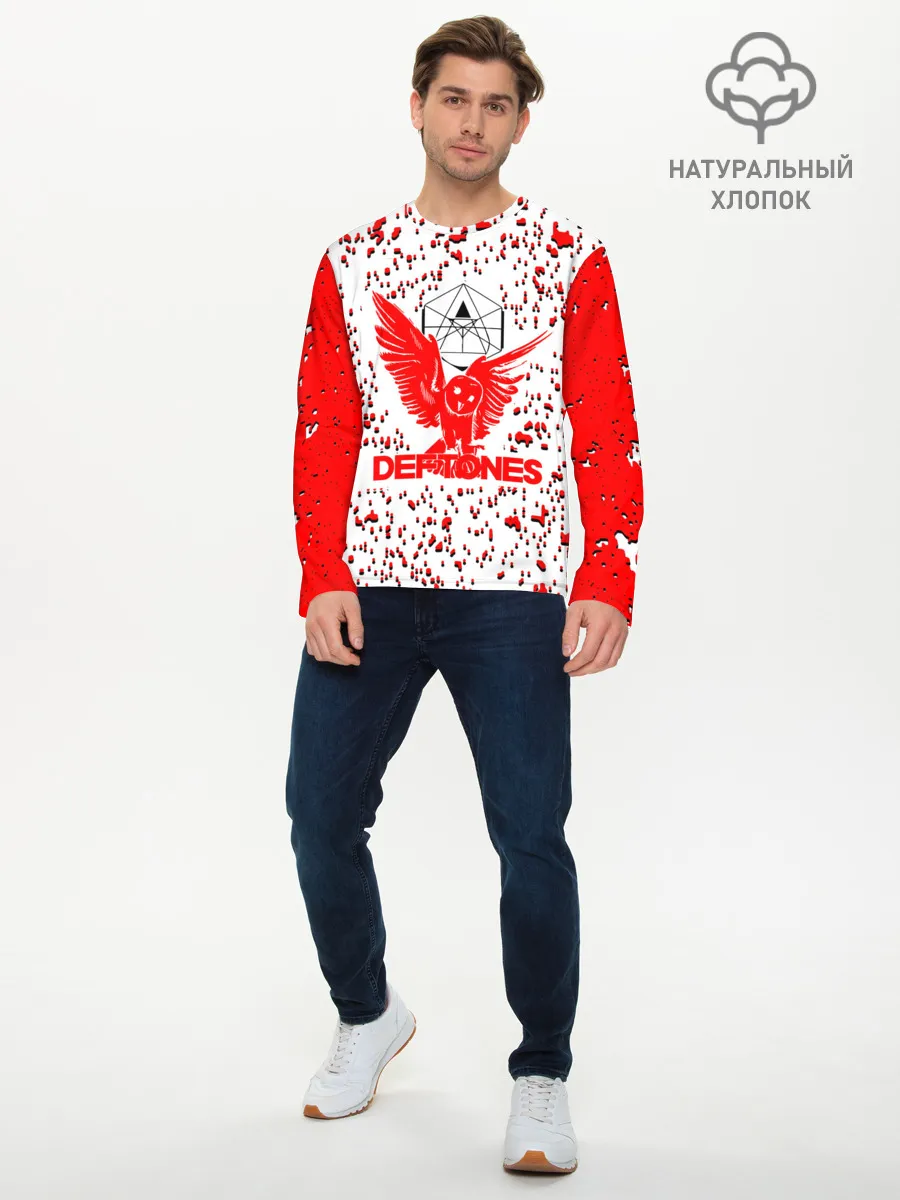 Мужской лонгслив базовый / deftones
