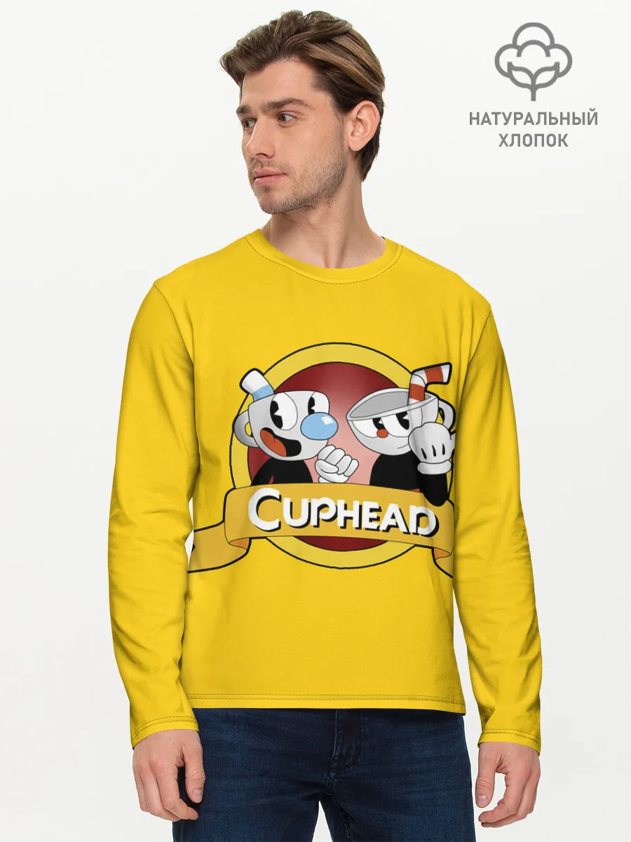 Мужской лонгслив базовый / CUPHEAD / КАПХЕД.