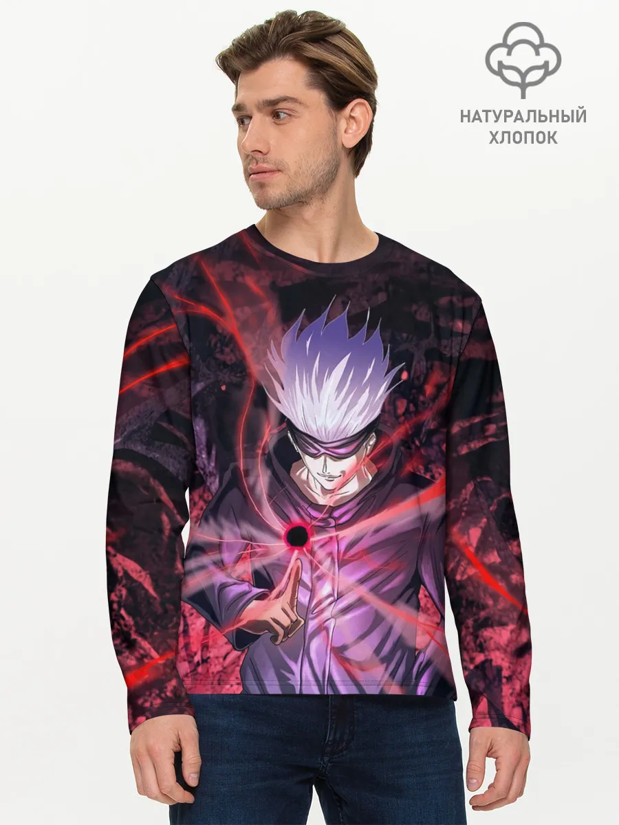 Мужской лонгслив базовый / Satoru Gojo | Jujutsu Kaisen