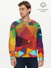 Мужской лонгслив базовый / Геометрическая Абстракция