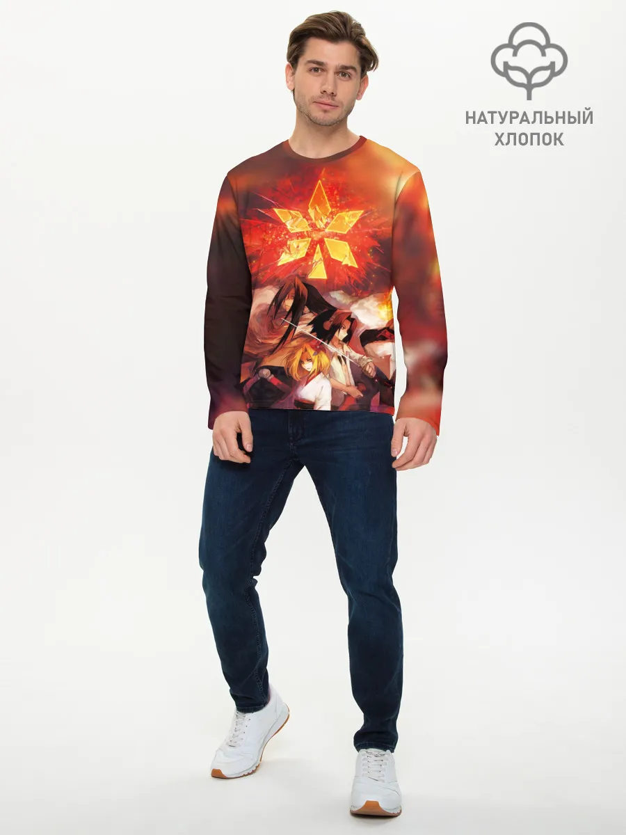 Мужской лонгслив базовый / Шаман Кинг