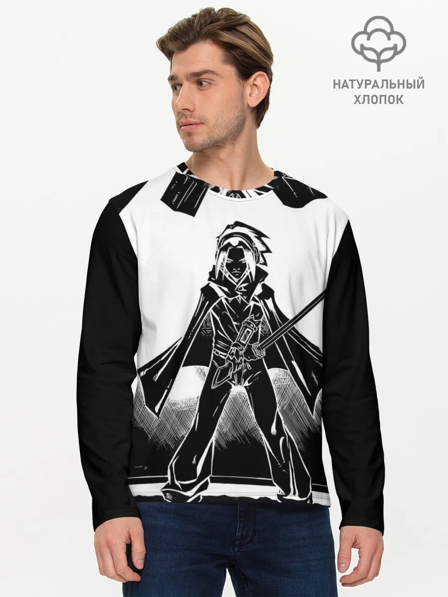 Мужской лонгслив базовый / Шаман Кинг