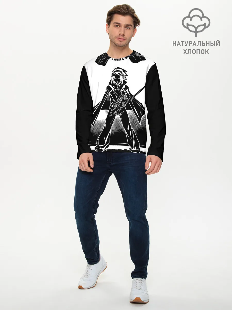 Мужской лонгслив базовый / Шаман Кинг