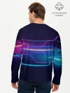 Мужской лонгслив базовый / Лазерные лучи