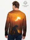 Мужской лонгслив базовый / Берсерк закат