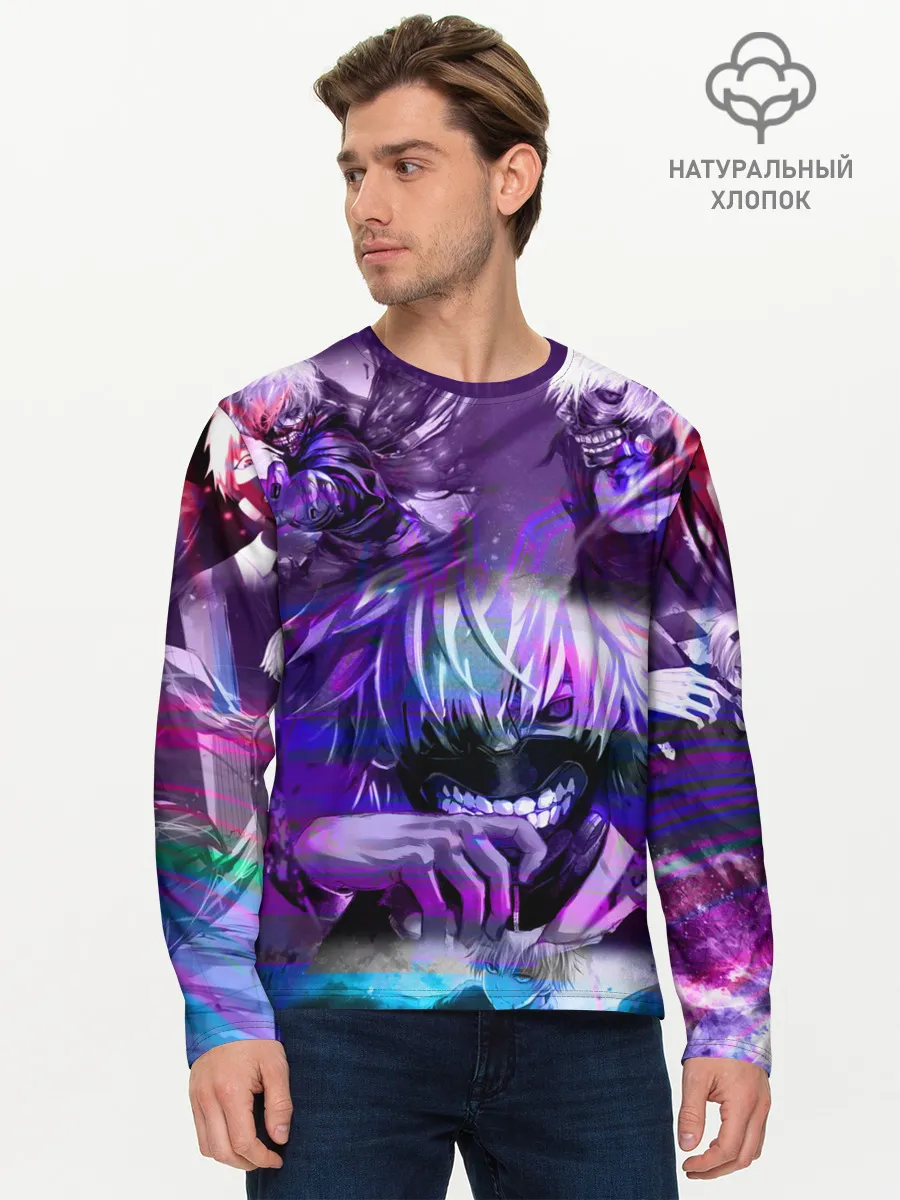 Мужской лонгслив базовый / Ретро Рейв Гуль