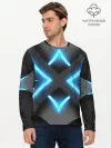 Мужской лонгслив базовый / НЕОНОВЫЕ СТРЕЛКИ 3D