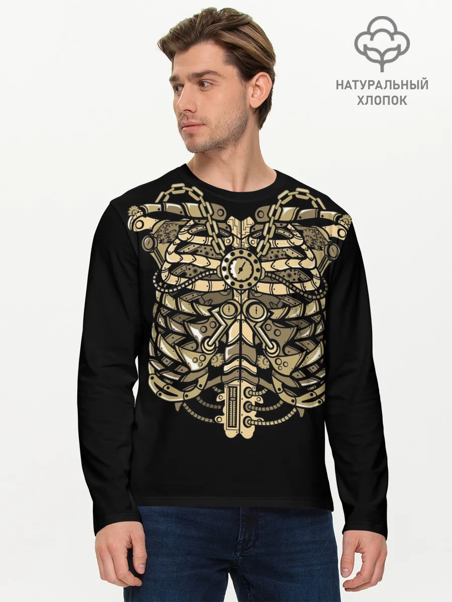 Мужской лонгслив базовый / ГРУДНАЯ КЛЕТКА | СТИМПАНК