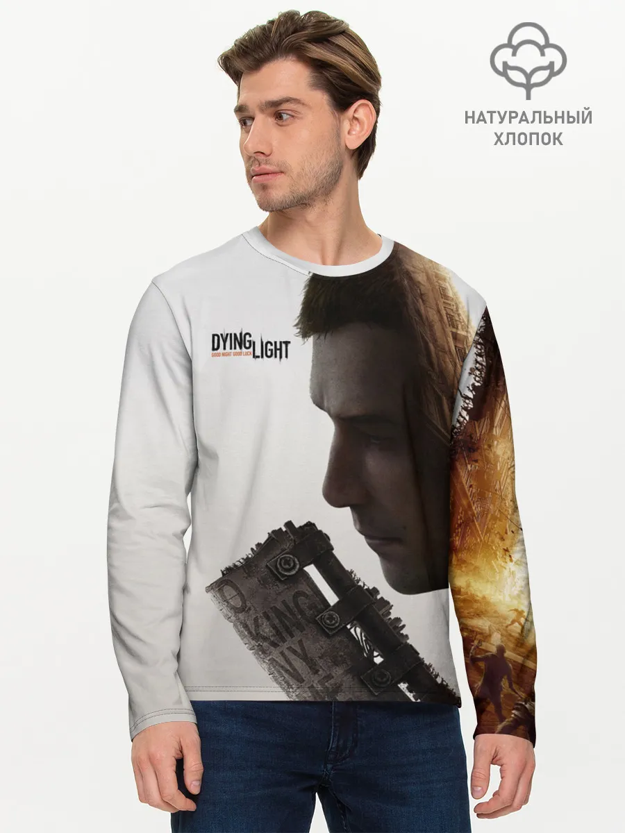 Мужской лонгслив базовый / Даинг лайт