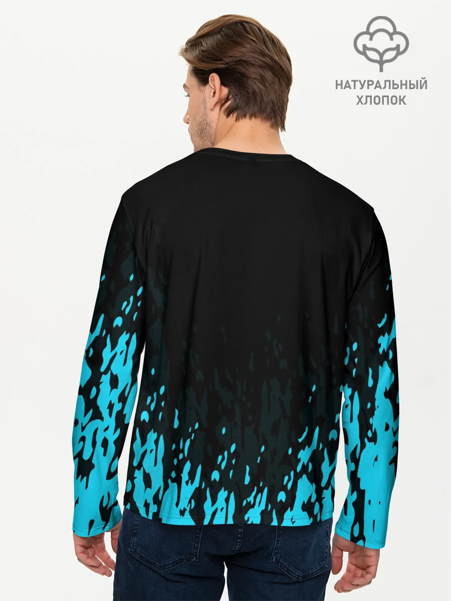 Мужской лонгслив базовый / БОГ ОДИН | Узорное лицо