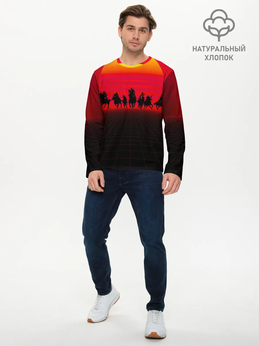 Мужской лонгслив базовый / read dead