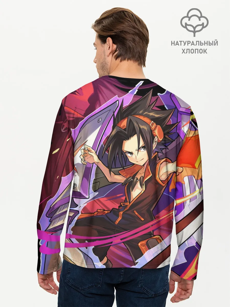 Мужской лонгслив базовый / Шаман Кинг