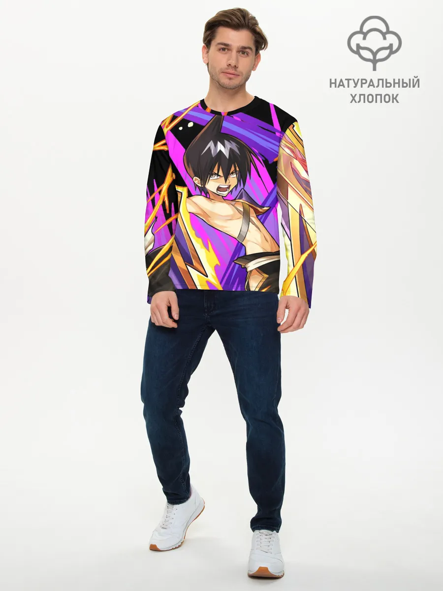 Мужской лонгслив базовый / Шаман Кинг