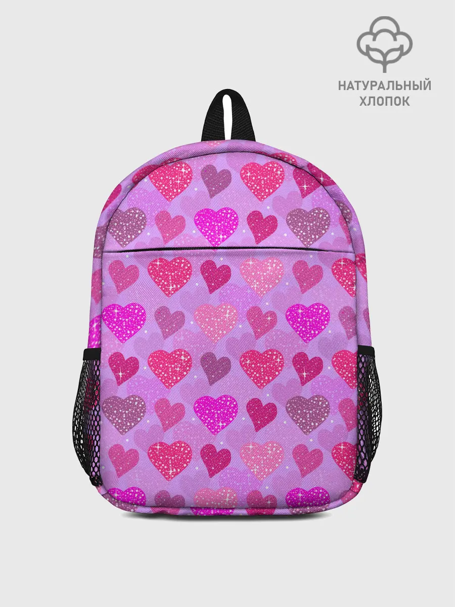 Рюкзак детский / Розовые сердечки