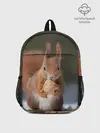 Рюкзак детский / белка с орехом на снегу