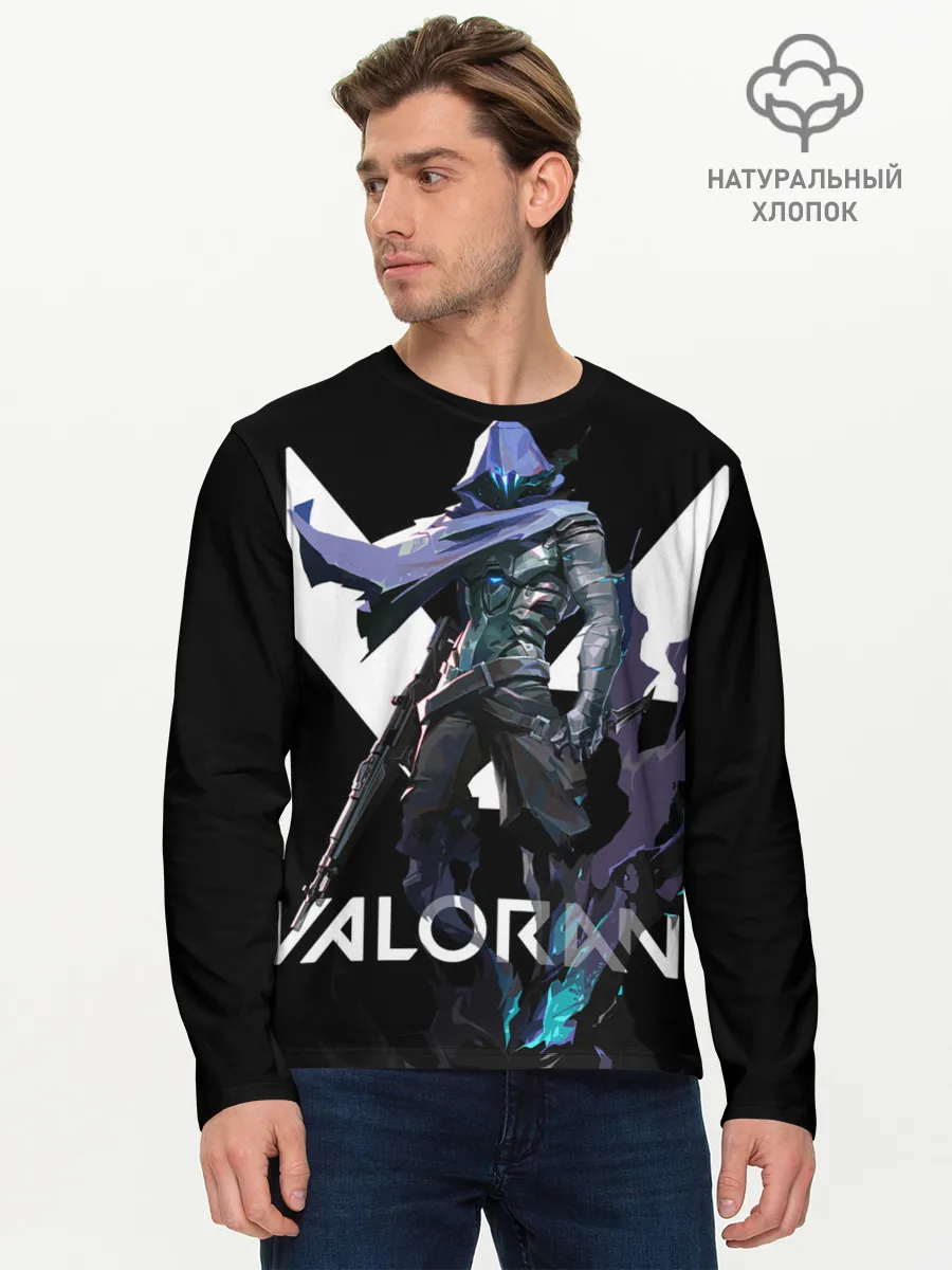 Мужской лонгслив базовый / VALORANT OMEN