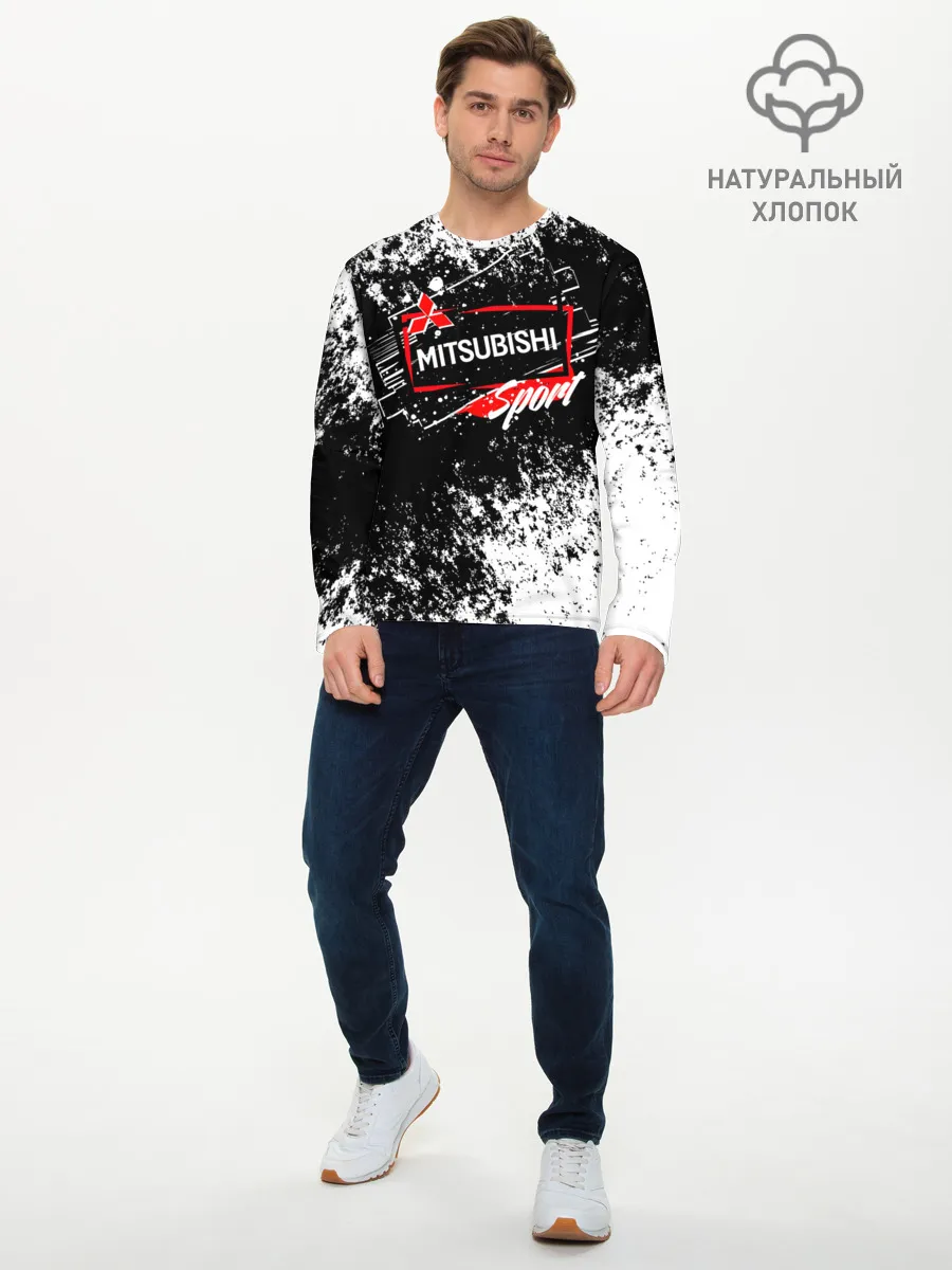 Мужской лонгслив базовый / Mitsubishi SPORT