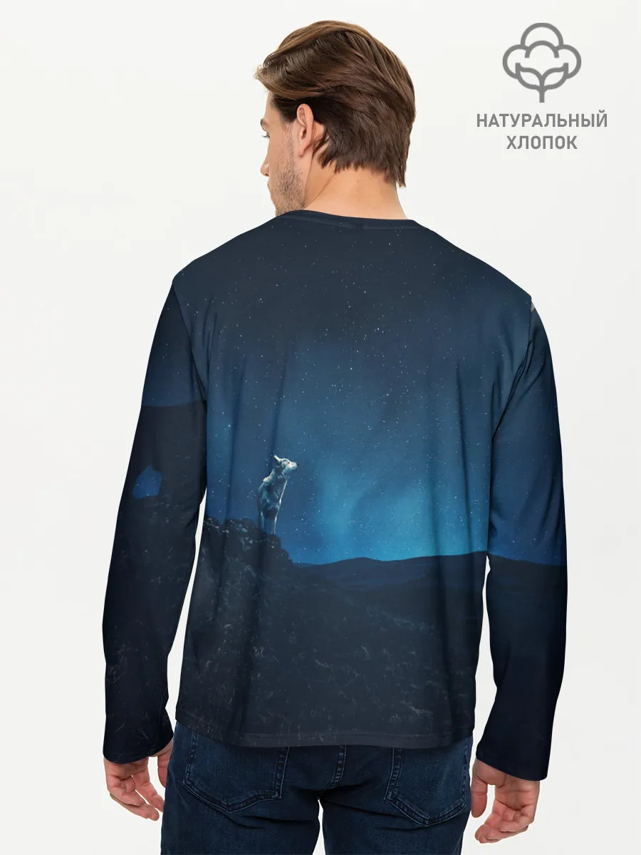 Мужской лонгслив базовый / WOLF