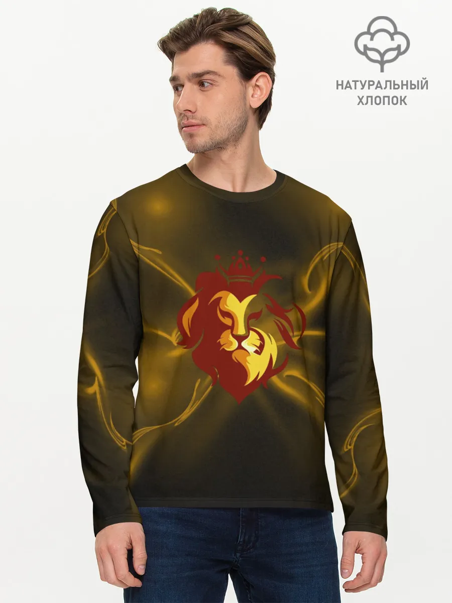 Мужской лонгслив базовый / King Lion