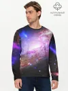 Мужской лонгслив базовый / Космическая спираль
