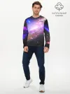 Мужской лонгслив базовый / Космическая спираль