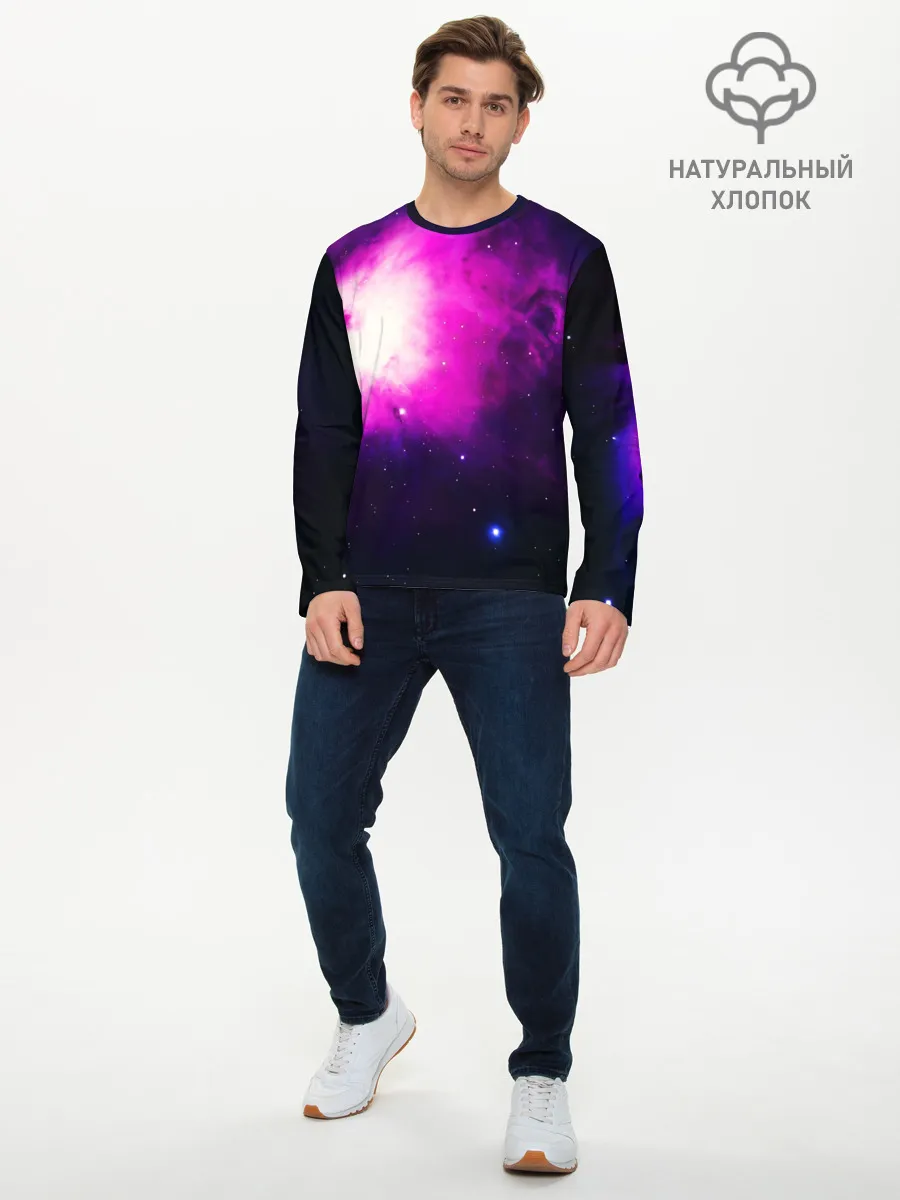 Мужской лонгслив базовый / Space