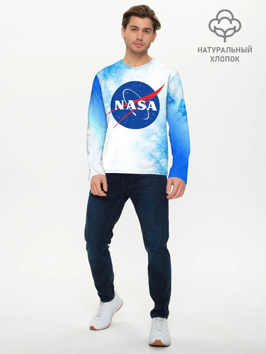 Мужской лонгслив базовый / NASA / НАСА