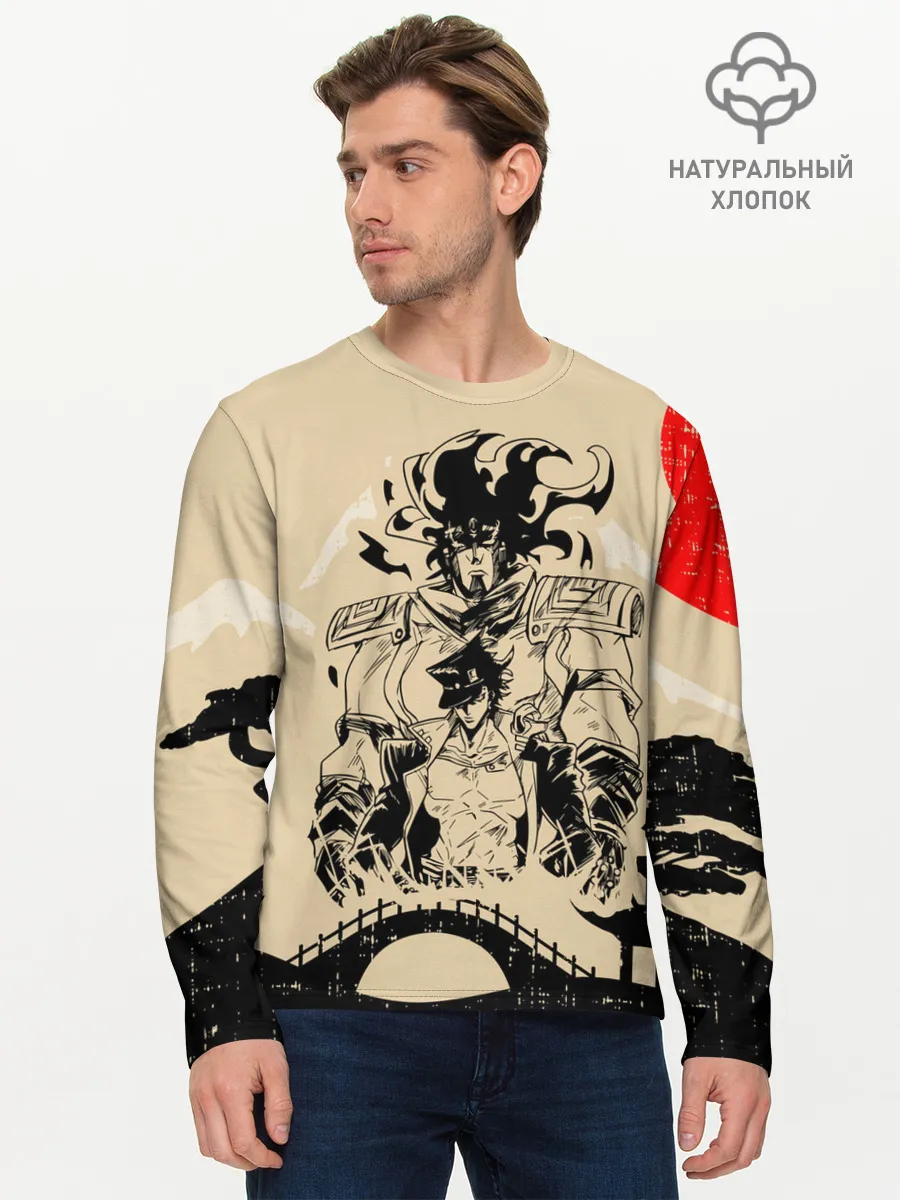 Мужской лонгслив базовый / JOJO BIZARRE ADVENTURE | ПРИКЛЮЧЕНИЯ ДЖОДЖО