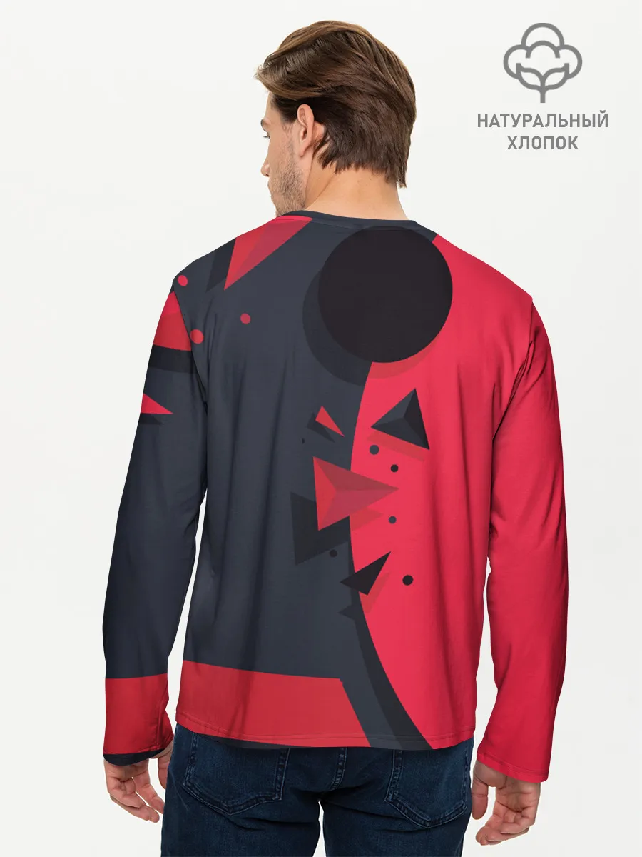 Мужской лонгслив базовый / KILLA красная