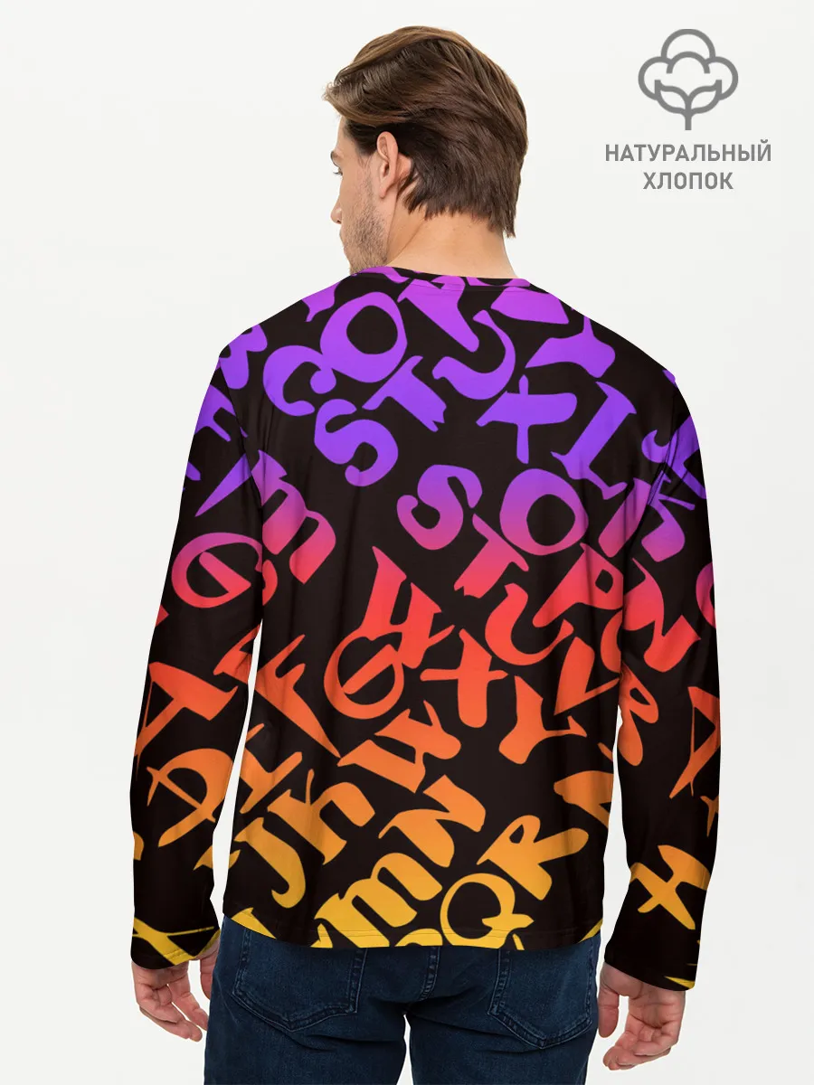 Мужской лонгслив базовый / KILLA фиолетовая