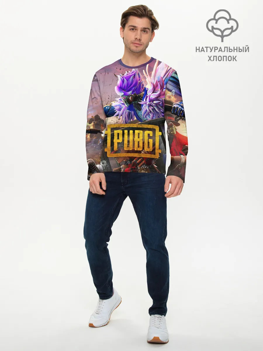 Мужской лонгслив базовый / PUBG