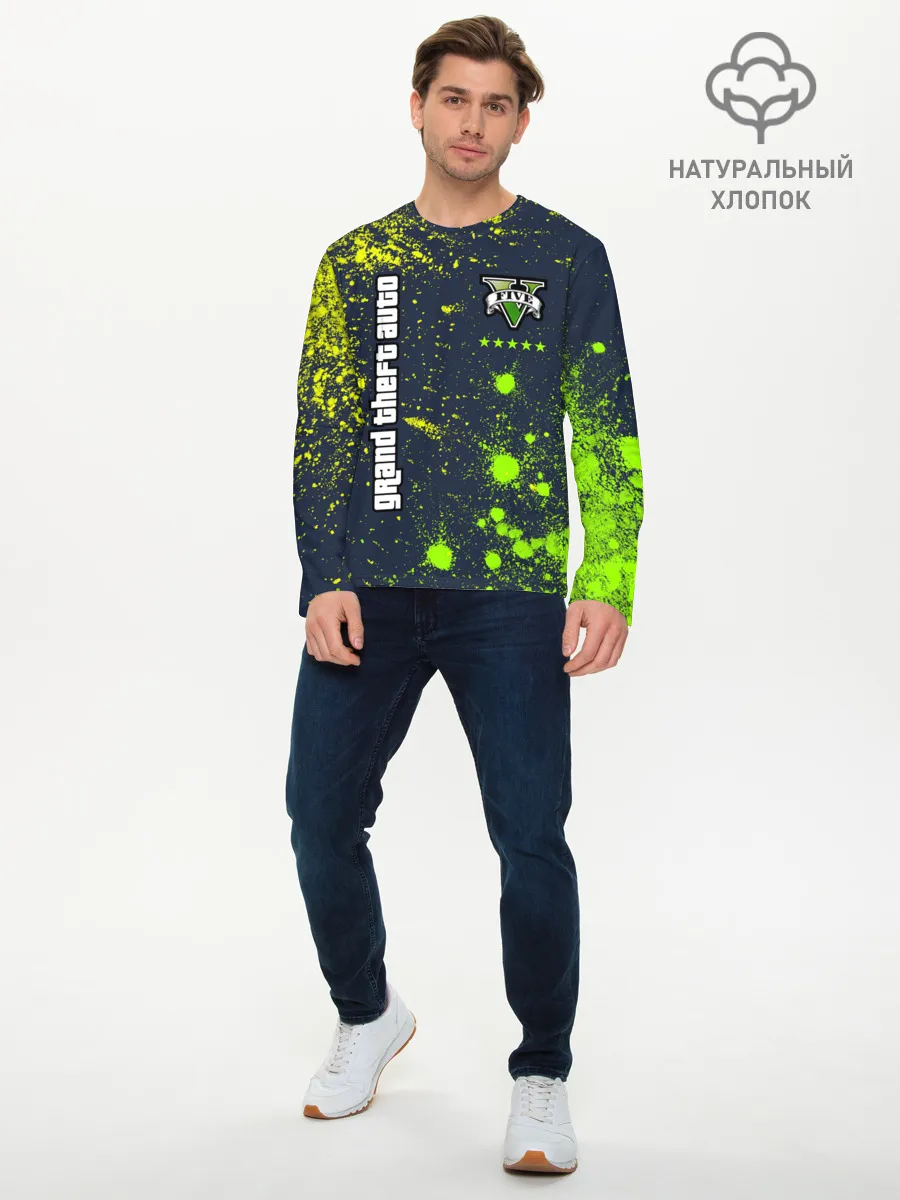 Мужской лонгслив базовый / GTA 5 / ГТА 5